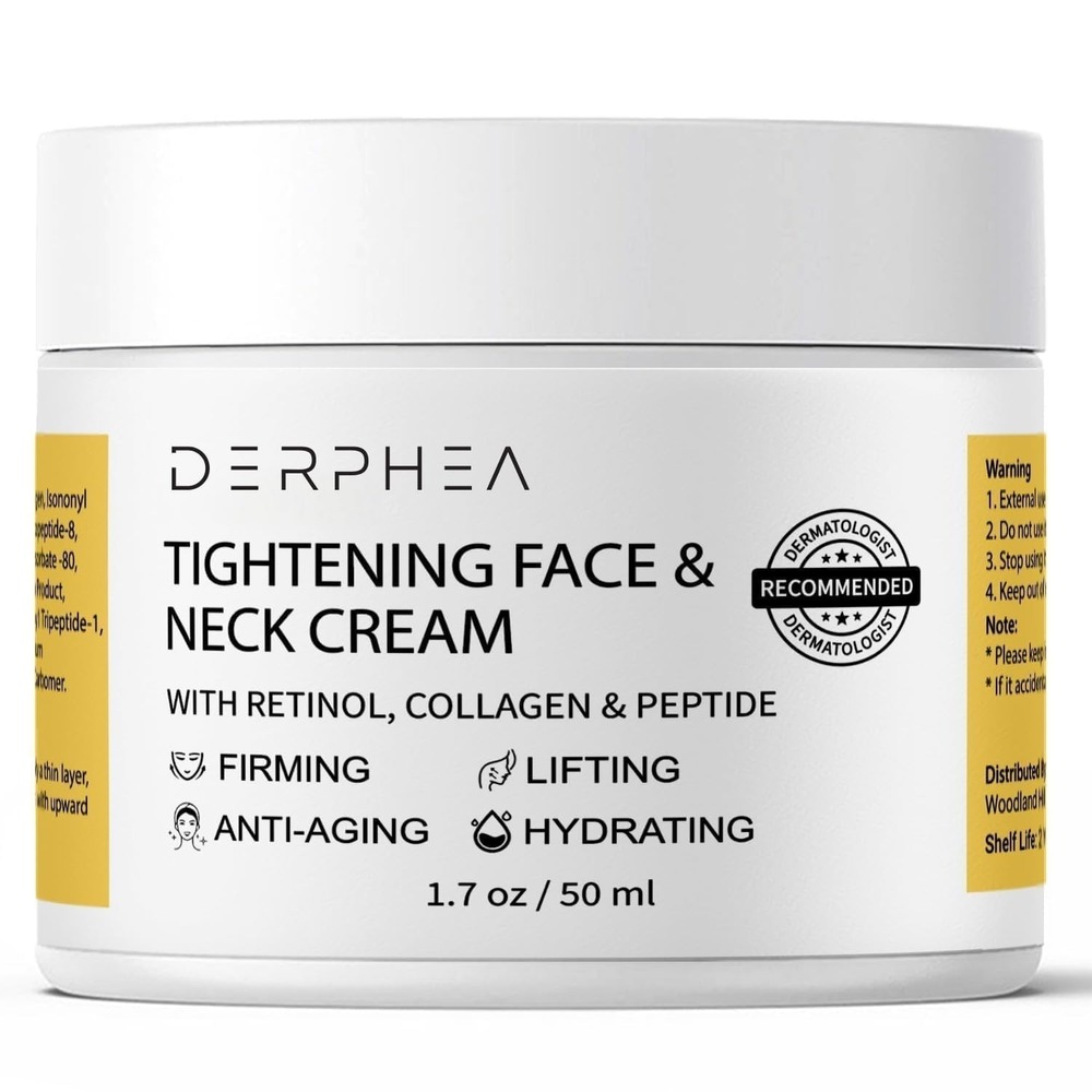 DERPHEA Neck Tightening Cream,  Neck Firming Cream For Tightening and Firming